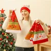 Julkatt Olika Stil Santa Claus Vuxen Hatt Enkel Plush Stickad Home Party Gift Beanie Varm Rolig nyårsinredning