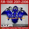 OEM Bodywork For YAMAHA FJR-1300 FJR 1300 A CC FJR1300A 01-06 Moto Bodys 106No.5 FJR1300 01 02 03 04 05 06 Stock color FJR-1300A 2001 2002 2003 2004 2005 2006 Fairing Kit