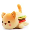 Jouets en peluche Meow poupée Coke frites Burger pain Sandwich nourriture chat oreiller de couchage enfants cadeau de noël DHL6942138