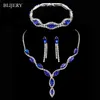 blue bridal jewelry sets