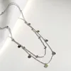 Collier de perles rondes en argent Sterling 925 pour femme, chaîne de clavicule à pampilles, ras du cou de tempérament Simple, bijoux cadeau de fête de Banquet