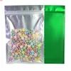 12x18cm Matte Clear Red/ Blue/ Green/ Black Translucent Zip Lock Bags 100pcs Flat Aluminum Foil Plastic Ziplock Package Baghigh qty