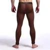 Calça Masculina Masculina Casual Elástica Esporte Nylon Workout Bottoms Cintura Elástica Ginásio Fitness Ioga Leggings Lingerie Casa Vestuário