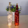 LED Red Wine Bottle Hot Hot USB شحن زر حزمة مصباح البطارية 2023