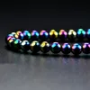 Hip Hop Rainbow Magnet Beads Chokers Necklaces Collar Women Men Fashion Jewelry Will and Sandy