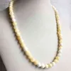 4/6/8/10mm Orange Yellow Calcite Necklace Gemstone Natural Stone Jewelry Elegant Exquisite Bead Chain Choker Collier