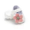 Premiers marcheurs bébé fille chaussures enfant en bas âge broderie fleur dentelle coton bas prewalker né infantile marcheur