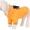 Dog Vêtements Halloween Dogs Costume Chiot Sweats à capuche Pumpkin Doggie Vêtements d'hiver Sweat-shirt À Capuche Cocher Cat Vestes Devil Rôle Play 4548 Q