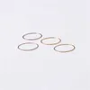 1pc Thin 1mm Minimalism Promotion Titanium Steel Rose Gold Color Anti-allergy Smooth Wedding Ring Woman Man Fashion Jewelry X0715