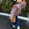 Ceketler Çocuk Kız Kore Retro Ceket Kaban Çocuk Sıcak Baskı Çocuklar Sevimli Moda Giyim Teeng Günlük Giysiler