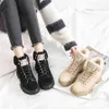 Winter Women Boots Ladies Female Brand Fashion Designer Leather Shoes Luxury Wedges Platform Fur Ankle Snow Boots for Womenwhqfc