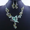 Popular jewelry Butterfly Love Flower Necklace NECKLACE BRIDAL Jewelry Set straight