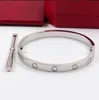 Bracelet en acier inoxydable, bracelet d'amour, argent, or rose, tournevis, bracelets pour femmes et hommes, bijoux de couple avec sac en velours 188P