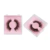 Großhandel natürliche lange Faux Cils handgemachte 3D flauschige Wimpern Kunststoffgehäuse falsche Wimpern Make-up-Tools