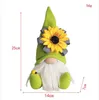 Dzień Matki Gnomes Party Prezent Wiosna Kwiaty Krasnolud Home Decoration Handmade Beztwarzowy Plush Lalka Bee Festival Desktop Ornament Yl428