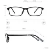 Bunte Vollrand-Männer und Frauen TR90 leichte rechteckige Brillenfassung für verschreibungspflichtige Gläser Myopie Progressive Mode-Sonnenbrille Fr
