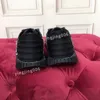 Plataforma de moda sapatos casuais piso escorregadio lona tênis meninas altas botas pálido rosa vermelho vermelho branco Triple Black Whith Chaussures 2022