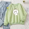 Sudaderas con capucha para mujer, sudadera de cuello redondo, sudadera estética para mujer 2021 Ulzzang, jerséis con capucha con bonito estampado, algodón para mujer, primavera