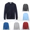 2021 Mens Crocodile Brand Sweaters Embroidery Men's Twisted Needle Knitted Cotton O-neck Sweater Pullover High Quality