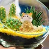 Christmas Decorations 3pcs Micro Landscape Ornaments Mini Tiger Resin Reptile Box Decor