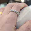 925 anello di fidanzamento in argento sterling con diamante di laboratorio per uomini e donne accessori per feste di anello nuziale 10K 4mm J05256646734209169