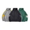 Maden détachable double vestes à glissière pour hommes armée bombardier vintage vêtements de travail veste à séchage rapide mâle Ardena vert 210909