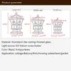 Lawn Lamps IP54 Водонепроницаемая бронза / черные алюминиевые магистральные затвора Используйте светодиодные стески Светодиодные светильники света с одобренным CE