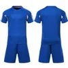 2021 maillots de football personnalisés ensembles de football bleu royal lisse absorbant la sueur et respirant costume d'entraînement pour enfants Jersey 42