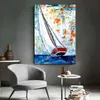 Colorful Boat Wall Pictures For Living Room Canvas Painting Posters And Prints Modern Landscape Home Decor No Frame320u