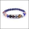 Kralen strengen sieradenvrouwen mannen natuurlijke zonnestelsel Galaxy sterrenhemelband lava rock lasuriet stenen kralen armbanden mode sieraden zullen een