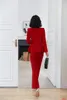Женские костюмы Blazers Fashion Ladies Red Blazer Women Business Work Prant Bants и куртки наборы Ol Styles