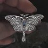 Naszyjniki wisiorek Vintage Moth Naszyjnik Motyl Kryształowy Łańcuch Dla Kobiet Party Oświadczenie Biżuteria Kołnierz
