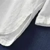 Johnature camisa vintage para mujer soporte blusas de lino de algodón primavera botón de color sólido estilo chino tops camisas de mujer 210521