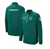 의류 F1 재킷 팀 공식 의류 2021 Halfzip Sports Jacket Spring and Autumn 캐주얼 스웨터 레이싱 슈트 포뮬러 One Racing Suit S QEU0