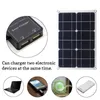 20W Dual USB 18V Solar Panel Ladegerät Handy Akku für Radfahren Klettern Wandern Camping Reisen