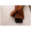 Spring Simple Moda Trend Patchwork Pocket Ladies Casual Fake Dwuczęściowy Koszula Koreański Plus Rozmiar Bluzka 16W1 210510