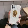 Cois de téléphone en cuir Pu Snake Luxur