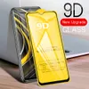 Protecteur d'écran en verre trempé 9D à couverture complète pour Xiaomi Poco X3 NFC M3 Pro F3 10 Mi 9 8 SE A3 A2 Lite 6X Max 2 3 Mix 2 3 Redmi 9 9A 9T 9C 8 8A 9AT K40 Note 10 Pro 8T 10T 10S 9S