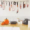 Wall Stickers Halloween Creative Blood Knife Kitchen Spoof Living Room Decor Home Supplies Fall Decorations