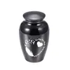 5 färger Cremation Urns Pendant Ashes Keepsake Pets /Human Memorial Mini Urn Funeral Jar med Pretty Package Bag