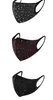 Nya lysande lyxiga smycken Rhinestone Mask Kvinnor Halloween Fashion Sexig Crystal Sequins Andningsbara återanvändbara dansare Party Masks