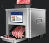 150kg / h Gıda İşleme Otomatik Elektrikli Et Sebze Kesme Dilimleme Makinesi Ticari Blok Dilimleme Kesici Price