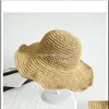 Beanie/Skull Caps Hats, Scarves & Gloves Fashion Aessories Drop Delivery 2021 Korea Beach Hats For Women Foldable St Summer Outing Sunscreen