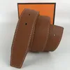 2021 Fashion Big buckle genuine leather belt designer men women high quality mens belts width 3.8cm with box