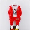 新生児の秋の服スプリングファッションコットコートトップパンツ3PCSトラックスーツBEBE BOYS幼児カジュアルセット210309'GG''L0Z1