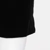 Czarne spodenki welurowe dla kobiet wysokiej talii zamek błyskawiczny ruched szerokiej nogi krótka kobieta modna odzież 210521