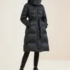 Grande taille femmes hiver doudoune bouffante garder au chaud 10XL noir rouge blanc capuche ceinture mode manteau 211011