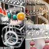 360 Degree Rotating Jewelry Storage Box Earring Display Stand Organizer Earrings Bracelet Necklace Storage Rack Detachable 211112