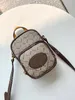 Kobiety Mężczyźni Klasyczny Beige Neo Vintage Mini Cross Body Bag Tiger Head Satchel Styl Pakiet Pakiet Ladies Moda Torby Coin Torebka