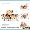 Haar sieraden JewelryHair Clips Barrettes Classic Claw - Big Clamp For Women Lady Blonde Aessory Cellulose Acetaat Ornament Dik Tiara Bri